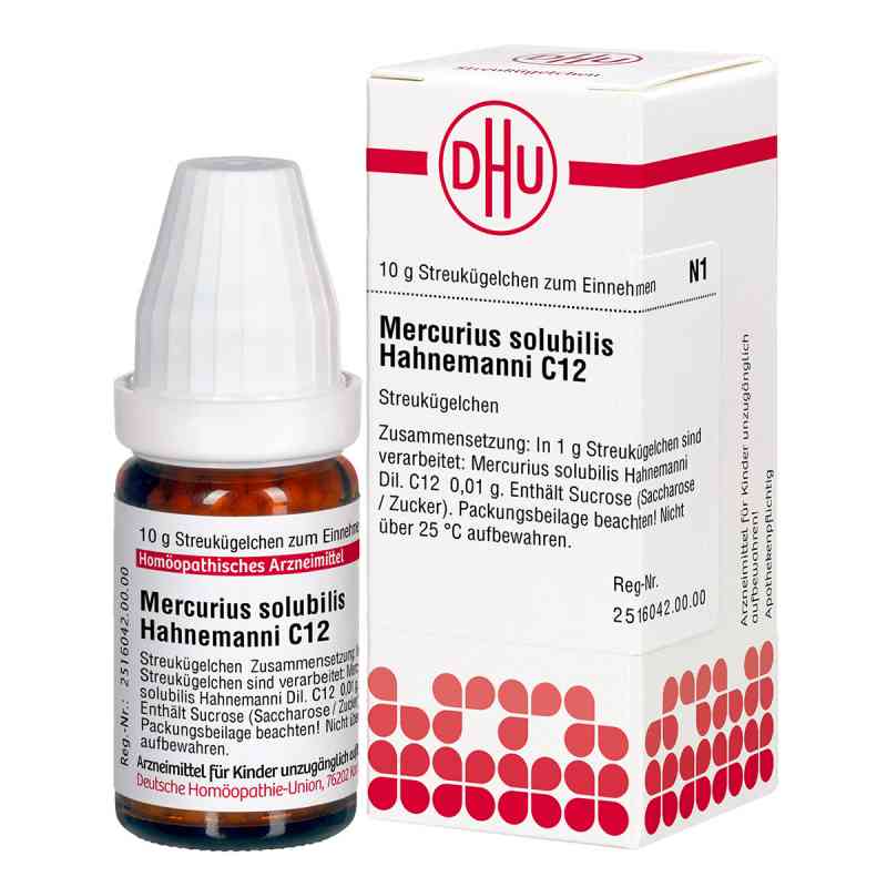 Mercurius Solub. C12 Globuli Hahnemann 10 g von DHU-Arzneimittel GmbH & Co. KG PZN 04227396