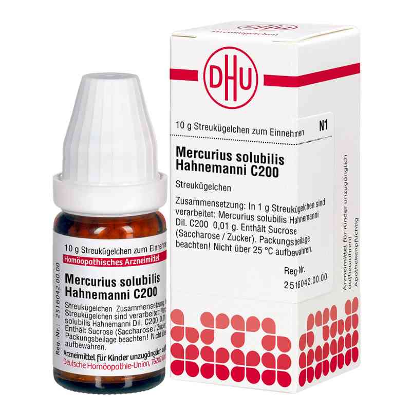 Mercurius Solub. C200 Globuli Hahnemann 10 g von DHU-Arzneimittel GmbH & Co. KG PZN 02927362