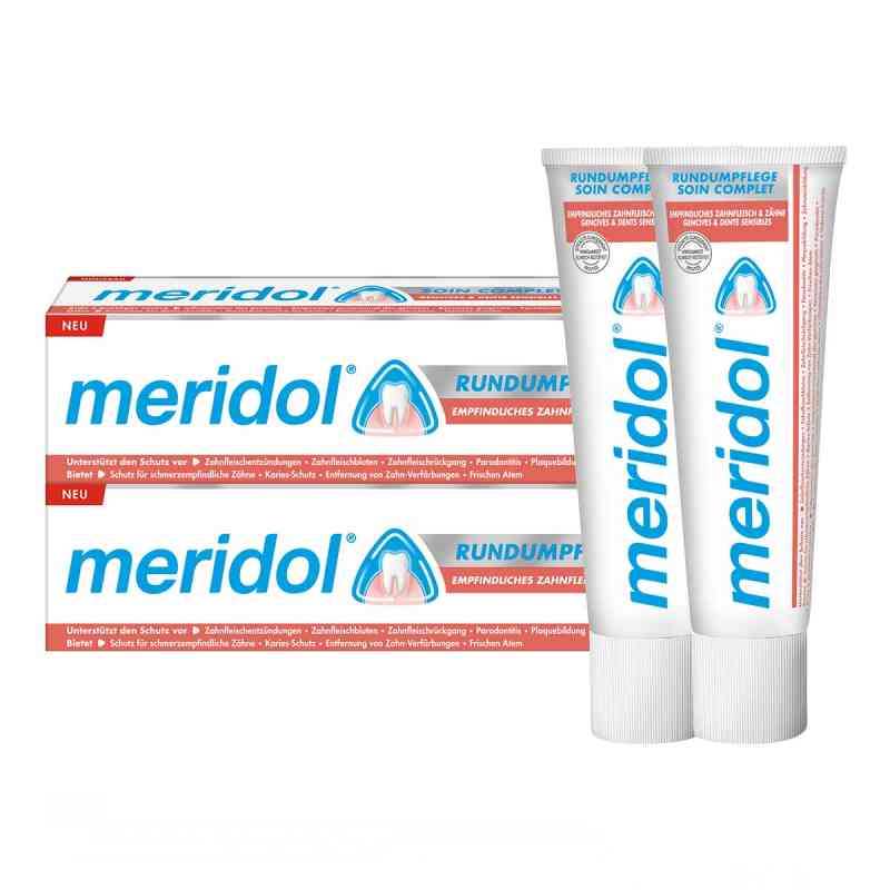 Meridol Zahnfleisch-Rundumpflege Zahnpasta für empfindliches Zah 2X75 ml von CP GABA GmbH PZN 17853764