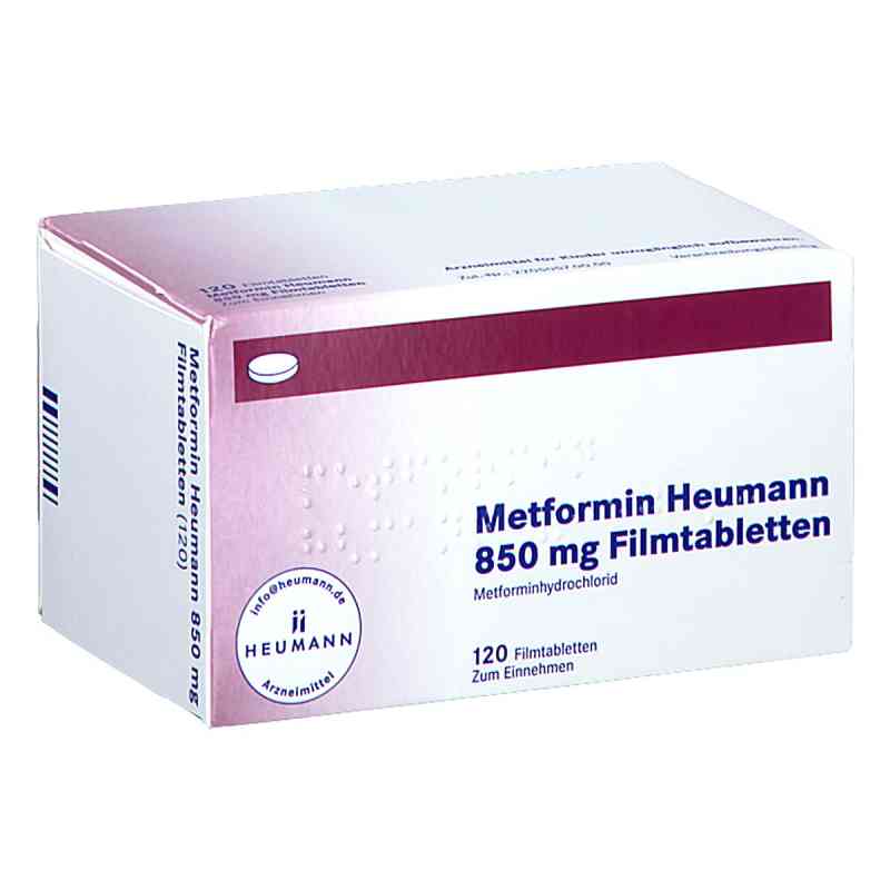 Metformin Heumann 850 Mg Filmtabletten 120 stk von HEUMANN PHARMA GmbH & Co. Generica KG PZN 18400852