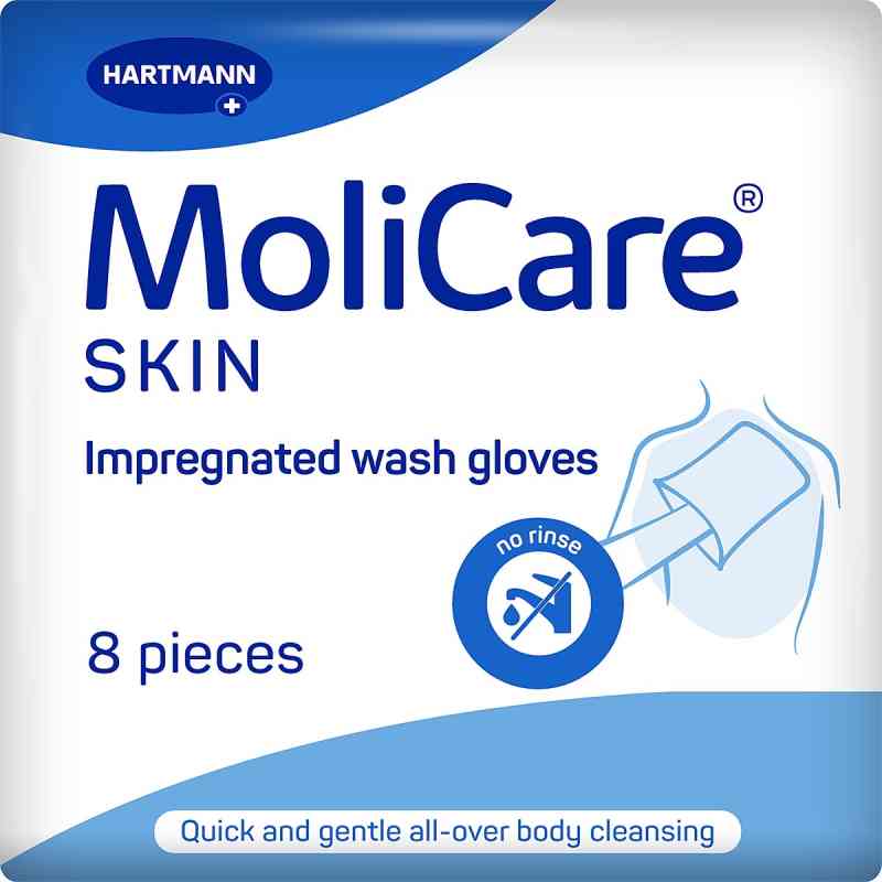 Molicare Skin Waschhandschuhe 8 stk von PAUL HARTMANN AG PZN 12458193