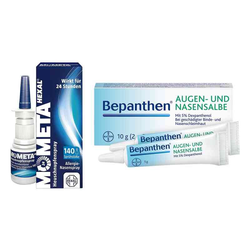 MometaHEXAL Heuschnupfenspray 18 g + Bepanthen Augen-/Nasensalbe 1 stk von  PZN 08102031