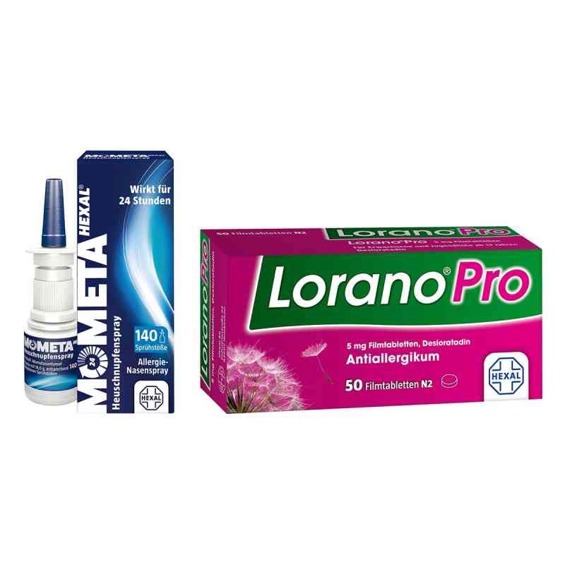 Mometahexal Heuschnupfenspray 18 g + Loranopro 5 mg Tbl. 50 stk 1 Pck von Hexal AG PZN 08102887