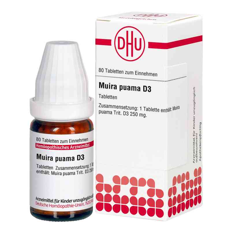 Muira Puama D3 Tabletten 80 stk von DHU-Arzneimittel GmbH & Co. KG PZN 02633985