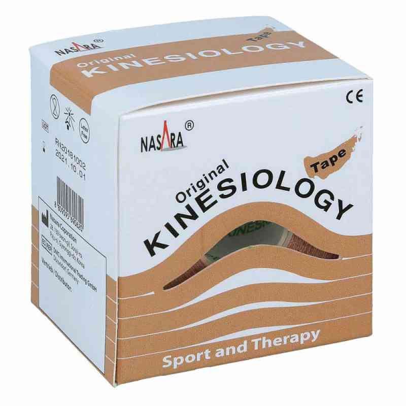Nasara Kinesio Tape 5 cmx5 m beige inkl.Spenderbox 1 stk von Jovita Pharma PZN 09288729