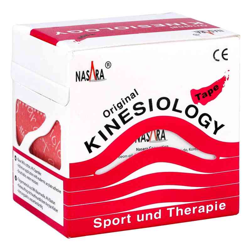 Nasara Kinesio Tape 5 cmx5 m pink inkl.Spenderbox 1 stk von Jovita Pharma PZN 09288764