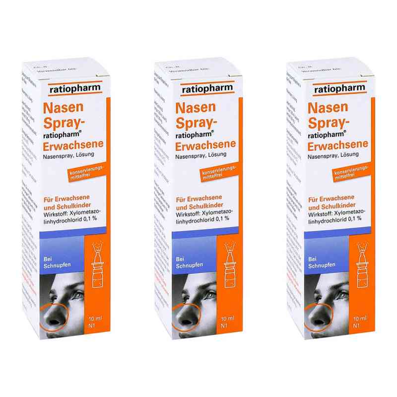 NasenSpray-ratiopharm Erwachsene 3x10 ml von  PZN 08101630
