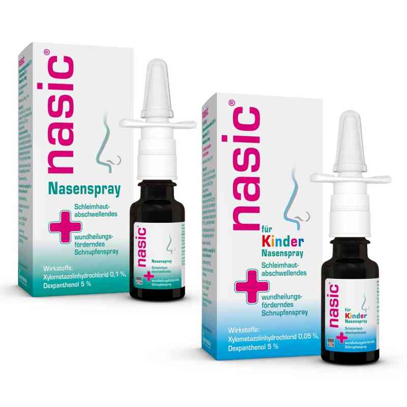 Nasic Nasenspray und Nasic Nasenspray für Kinder 1 Pck von MCM KLOSTERFRAU Vertr. GmbH PZN 08102498