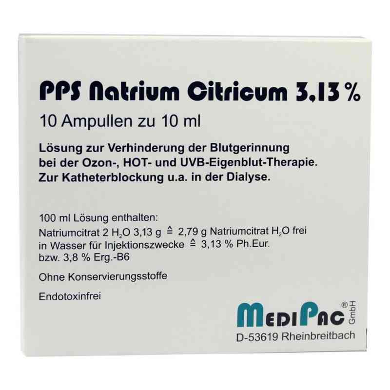 Natriumcitrat 3,13% Ampullen 10X10 ml von MediPac GmbH PZN 03195010