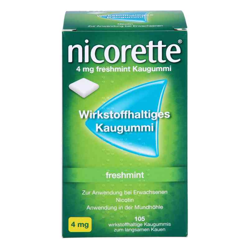Nicorette 4 Mg Freshmint Kaugummi 105 stk von axicorp Pharma GmbH PZN 17593501