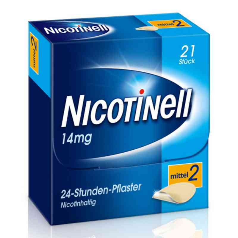 Nicotinell 14mg/24-Stunden-Nikotinpflaster, Mittel (2) 21 stk von GlaxoSmithKline Consumer Healthc PZN 00110071