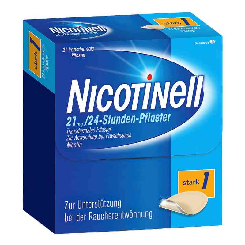Nicotinell 21mg/24-Stunden-Nikotinpflaster, Stark (1) 21 stk von Cooper Consumer Health Deutschland GmbH PZN 00110088