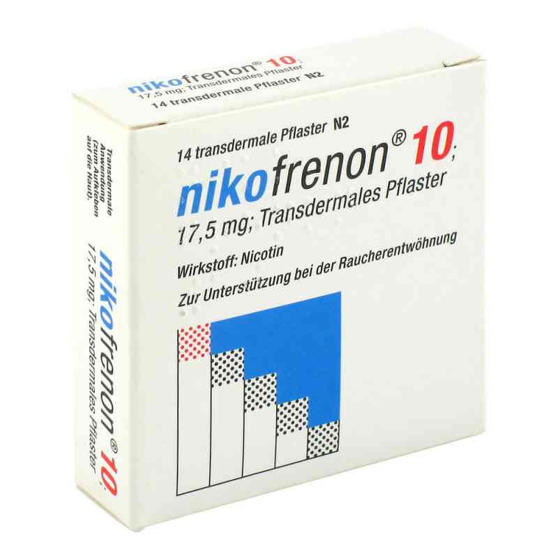 Nikofrenon 10 Transdermale Pflaster 14 stk von Carinopharm GmbH PZN 03749738