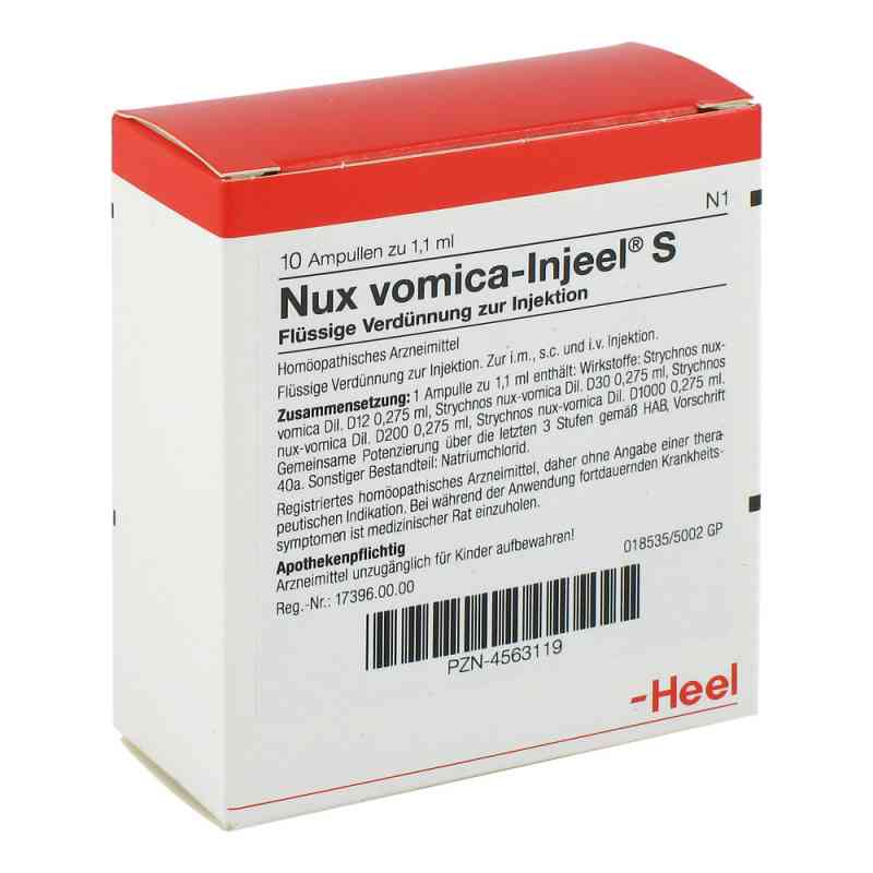 Nux Vomica Injeel S Ampullen 10 stk von Biologische Heilmittel Heel GmbH PZN 04563119
