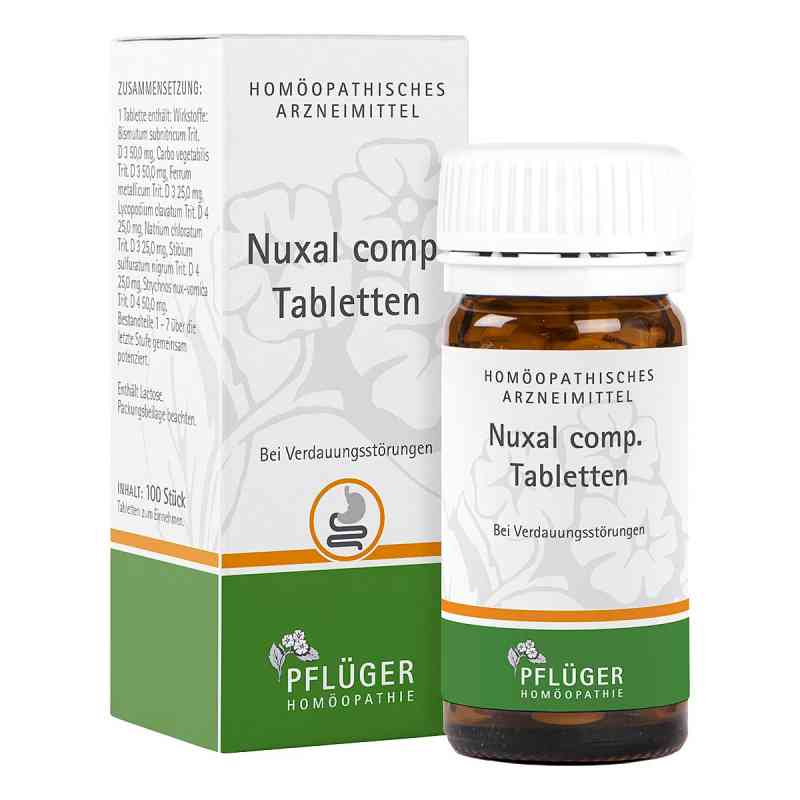 Nuxal compositus Tabletten 100 stk von Homöopathisches Laboratorium Alexander Pflüger Gmb PZN 02888254