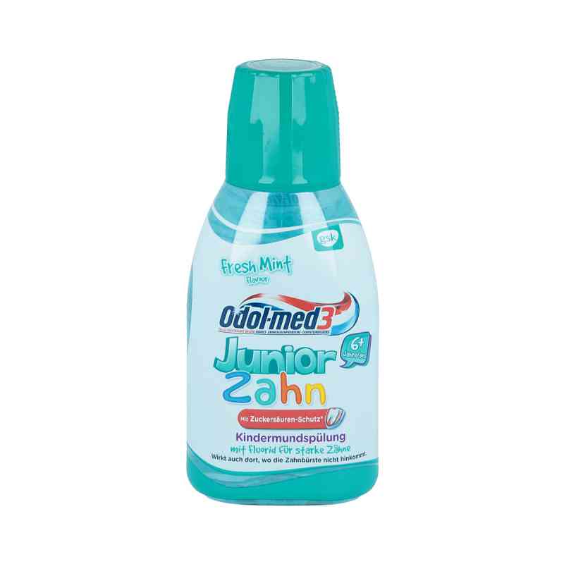 Odol Med 3 Juniorzahn Mundspülung fresh mint 300 ml von Haleon Germany GmbH PZN 01156477
