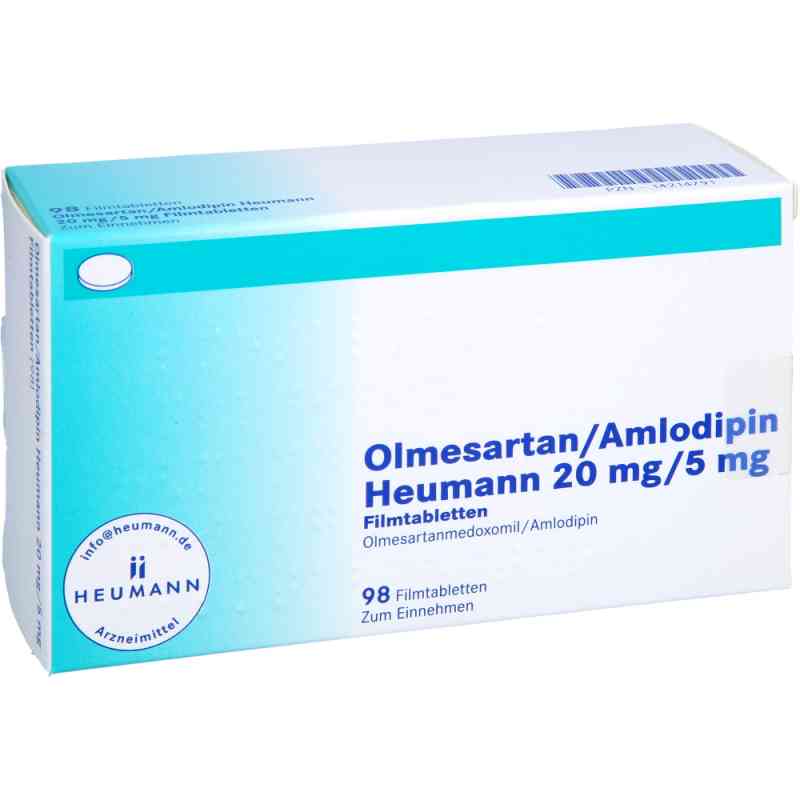 Olmesartan/amlodipin Heumann 20 Mg/5 Mg Filmtabletten 98 stk von HEUMANN PHARMA GmbH & Co. Generica KG PZN 14214791