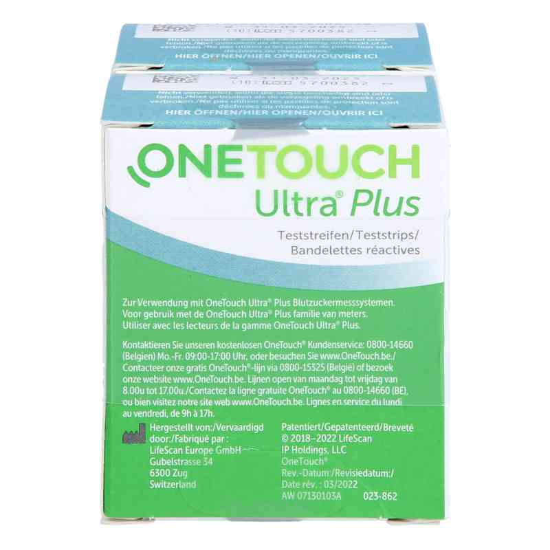 One Touch Ultra Plus Teststreifen 2X50 stk von 1001 Artikel Medical GmbH PZN 19065278