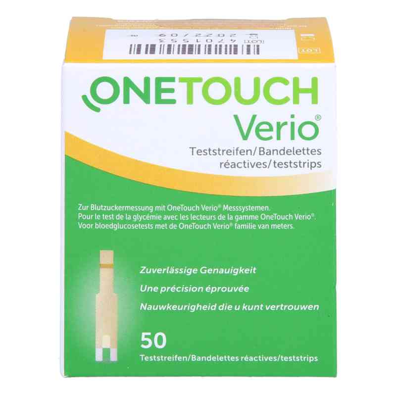 One Touch Verio Teststreif 50 stk von EvivaMed Handelsgesellschaft mbH PZN 16625400