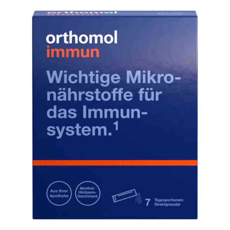 Orthomol Immun Direktgranulat Himbeer/menthol 7 stk von Orthomol pharmazeutische Vertrie PZN 08885943