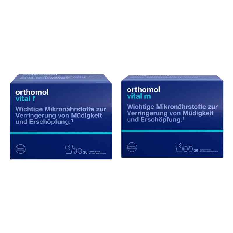 Orthomol Vital f + Orthomol Vital m Granulat/tablette/kapsel 1 Set von  PZN 08104346