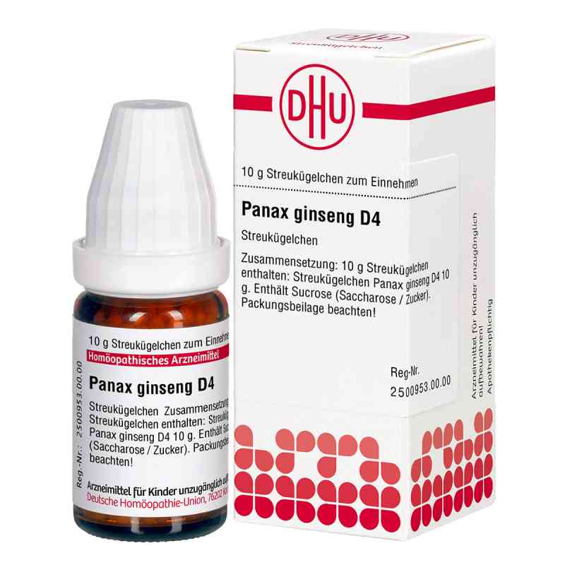 Panax Ginseng D4 Globuli 10 g von DHU-Arzneimittel GmbH & Co. KG PZN 07176529