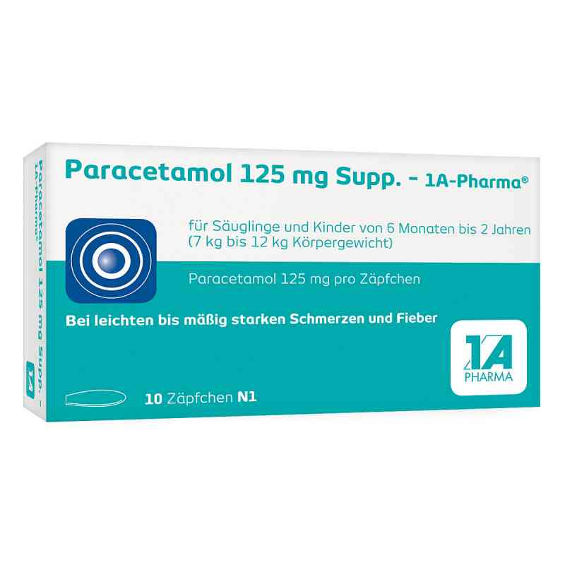 Paracetamol 125mg-1A Pharma 10 stk von 1 A Pharma GmbH PZN 04478135