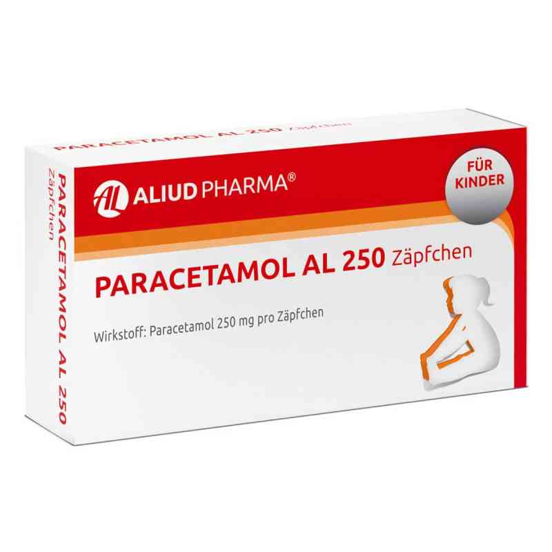 Paracetamol AL 250 Zäpfchen bei akuten Schmerzen und Fieber 10 stk von ALIUD Pharma GmbH PZN 03295071