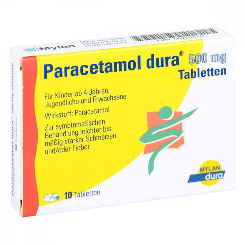 Paracetamol dura 500mg 10 stk von Mylan Healthcare GmbH PZN 06714516
