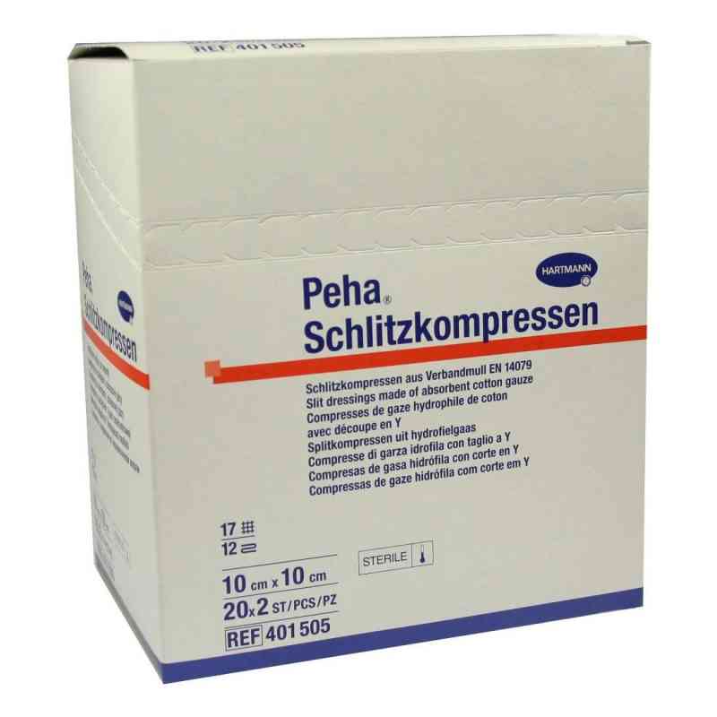Peha Schlitzkompressen 10x10 cm steril 20X2 stk von PAUL HARTMANN AG PZN 02343744
