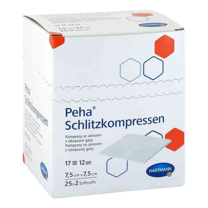 Peha Schlitzkompressen 7,5x7,5 cm steril 25X2 stk von B2B Medical GmbH PZN 12559675