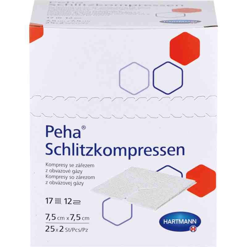 Peha Schlitzkompressen 7,5x7,5 cm steril 25X2 stk von 1001 Artikel Medical GmbH PZN 13745339