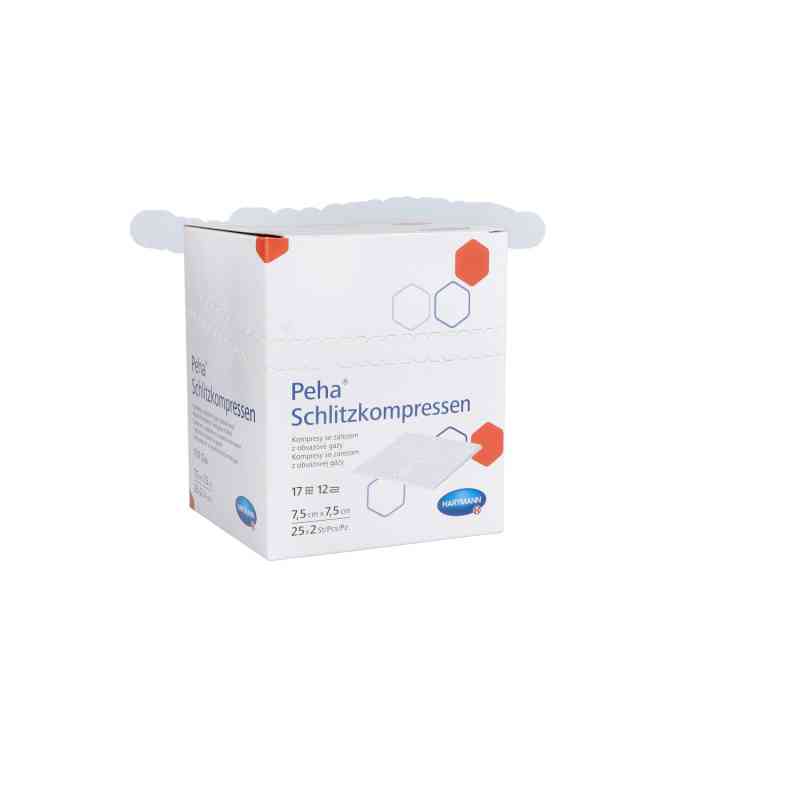 Peha Schlitzkompressen 7,5x7,5 cm steril 25X2 stk von ToRa Pharma GmbH PZN 15615262