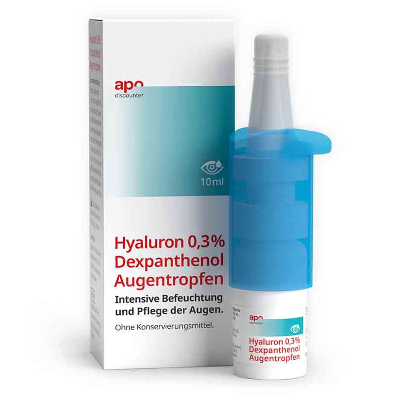 Pflegende Augentropfen Hyaluron & Dexpanthenol v. apodiscounter 10 ml von  PZN 19749255