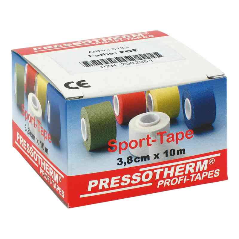 Pressotherm Sport-tape 3,8cmx10m rot 1 stk von ABC Apotheken-Bedarfs-Contor Gmb PZN 02002351