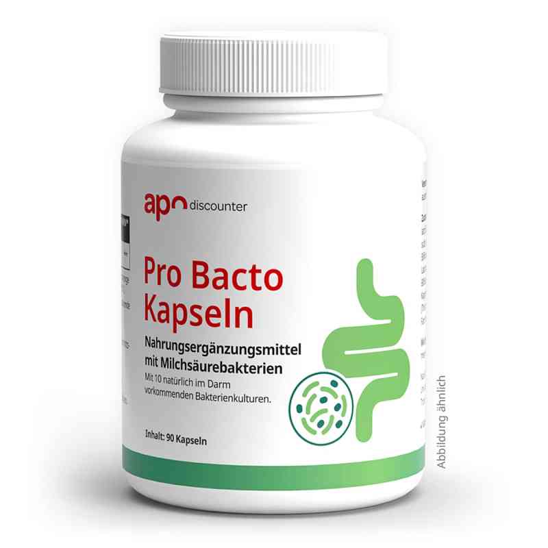 Pro Bacto Probiotika Kapseln mit Milchsäurebakterien 90 stk von apo.com Group GmbH PZN 19400699