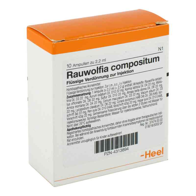 Rauwolfia Compositum Ampullen 10 stk von Biologische Heilmittel Heel GmbH PZN 04313894