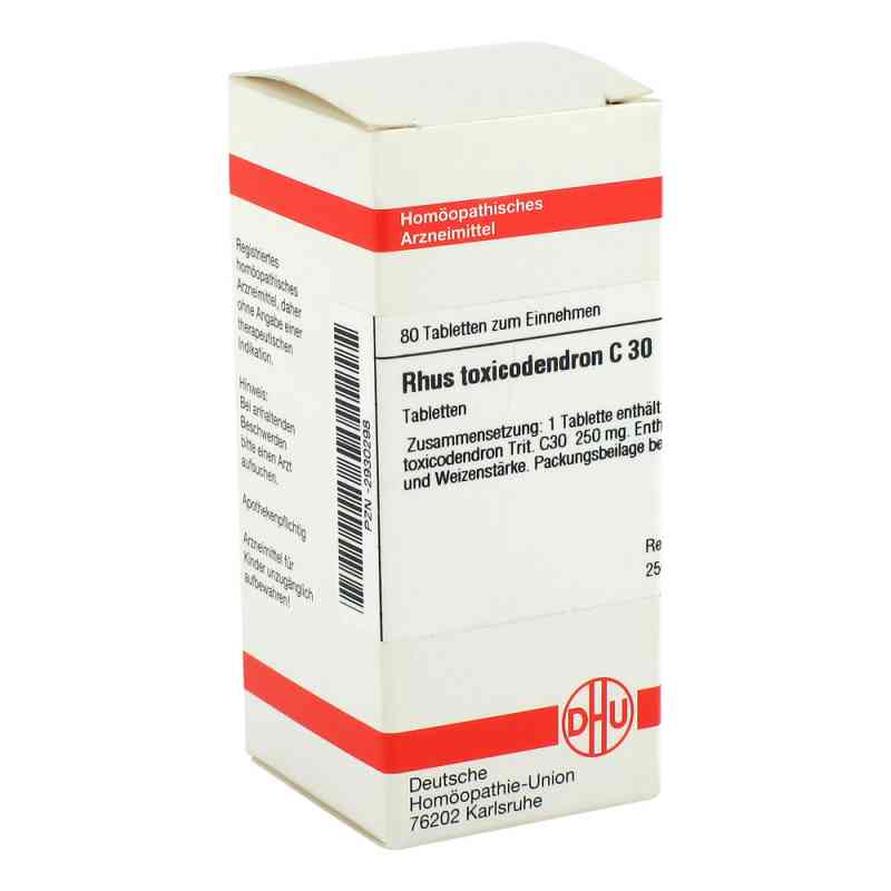 Rhus Tox. C30 Tabletten 80 stk von DHU-Arzneimittel GmbH & Co. KG PZN 02930298