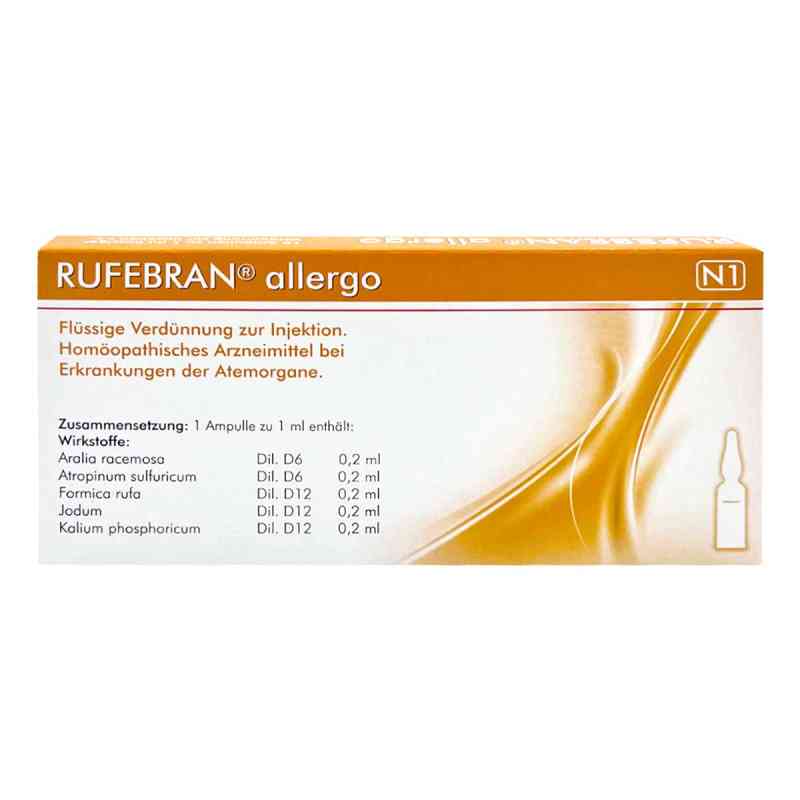 Rufebran allergo Ampullen 10 stk von COMBUSTIN Pharmazeutische Präparate GmbH PZN 03799280