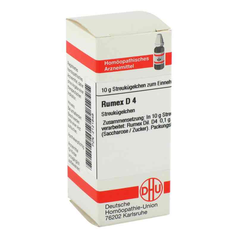 Rumex D4 Globuli 10 g von DHU-Arzneimittel GmbH & Co. KG PZN 02121848