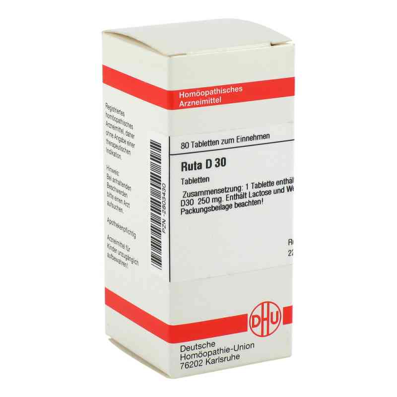 Ruta D30 Tabletten 80 stk von DHU-Arzneimittel GmbH & Co. KG PZN 02803430