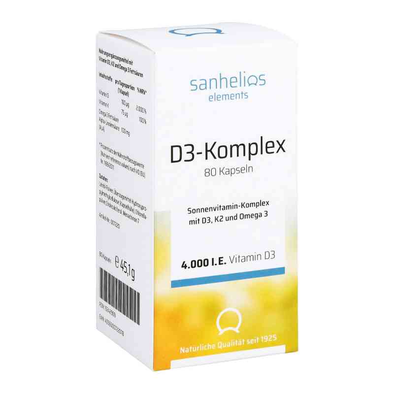 Sanhelios Vitamin D3 Sonnenvitamin-komplex mit K2 80 stk von Hansa Naturheilmittel GmbH PZN 15242909
