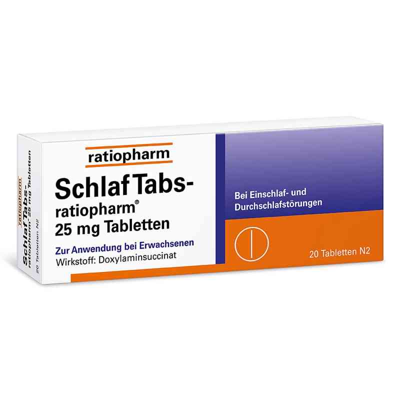 SchlafTabs-ratiopharm® 25 mg Schlaftabletten 20 stk von ratiopharm GmbH PZN 07707524