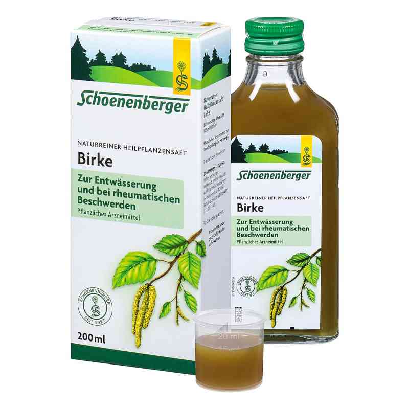 Schoenenberger Naturreiner Heilpflanzensaft Birke 200 ml von SALUS Pharma GmbH PZN 00692073