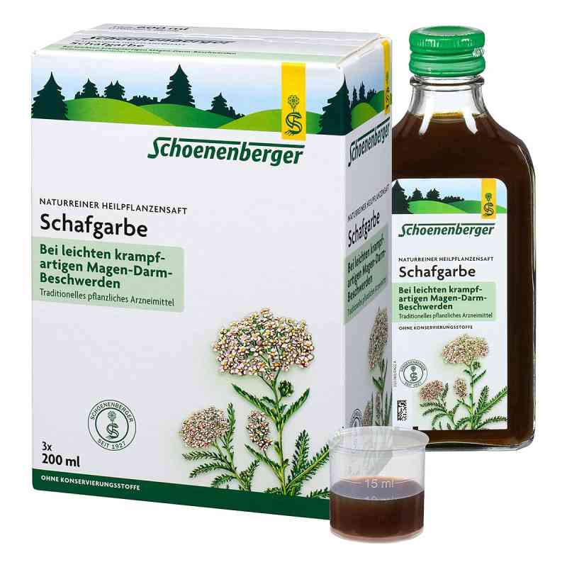 Schoenenberger Naturreiner Heilpflanzensaft Schafgarbe 3X200 ml von SALUS Pharma GmbH PZN 00700128