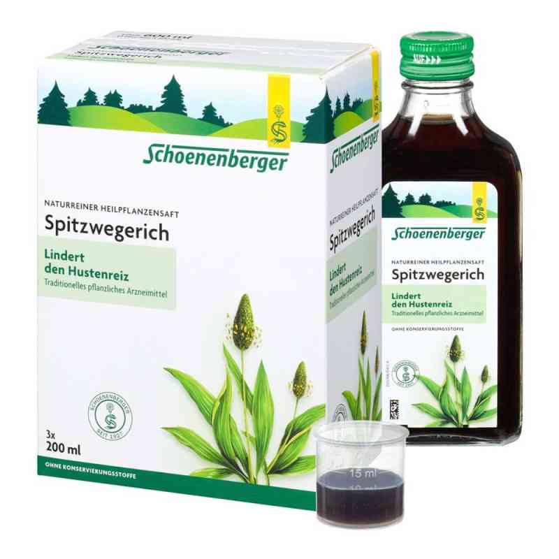 Schoenenberger Naturreiner Heilpflanzensaft Spitzwegerich 3X200  von SALUS Pharma GmbH PZN 00700163