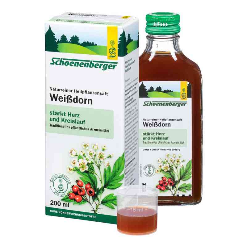Schoenenberger Naturreiner Heilpflanzensaft Weißdorn 200 ml von SALUS Pharma GmbH PZN 00692386