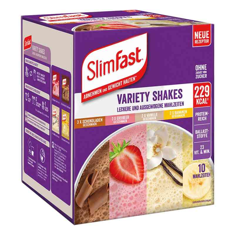 Slim Fast Pulver Probierpaket Gemischt 368 g von ALLPHARM Vertriebs GmbH PZN 19170070