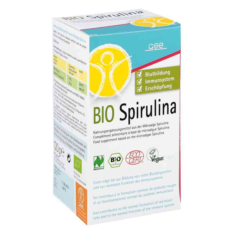 Spirulina 500 mg Bio Naturland Tabletten 240 stk von GSE Vertrieb Biologische Nahrung PZN 04888608