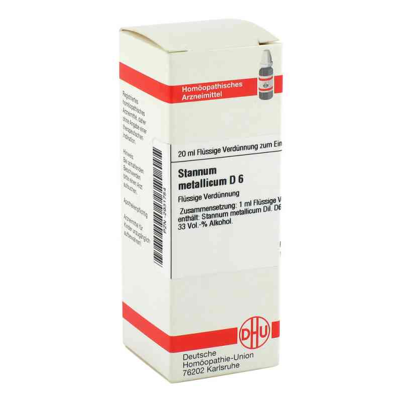 Stannum Met. D6 Dilution 20 ml von DHU-Arzneimittel GmbH & Co. KG PZN 02931754